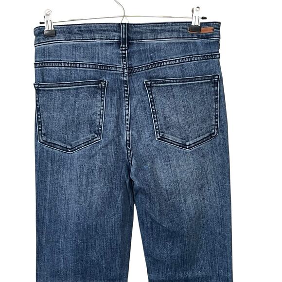 Pilcro Anthropologie Jeans Size 27 Button Hem High-Rise Bootcut Flare Stretch - Picture 9 of 14